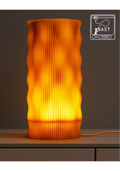 Bast Tasarım Yeni Nesil 3D Baskı Modern Masa Lambası Abajur