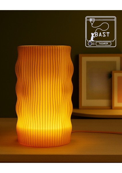 Bast Tasarım Yeni Nesil 3D Baskı Modern Masa Lambası Abajur indirimleri