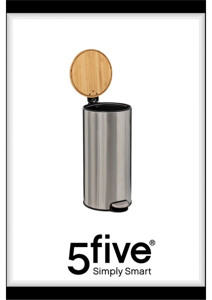Çöp Kovaları Simply Smart Bambou 30 Lt Metal Inox fiyatları