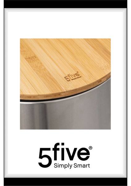Çöp Kovaları Simply Smart Bambou 30 Lt Metal Inox fırsatları