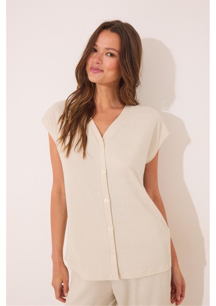 Bej Simli Pijama Takımı modelleri