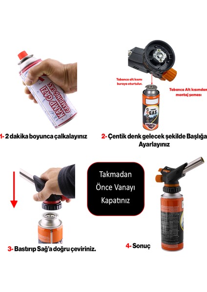 Çakmaklı Pürmüz Yedek Kartuşu Kamp Gazı 227 Gram Piknik Kamp Mangal Mutfak Ateş Tutuşturucu Set fiyatları