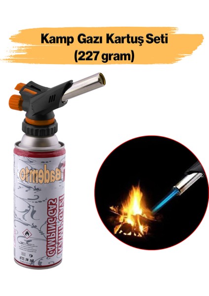 Çakmaklı Pürmüz Yedek Kartuşu Kamp Gazı 227 Gram Piknik Kamp Mangal Mutfak Ateş Tutuşturucu Set fırsatları