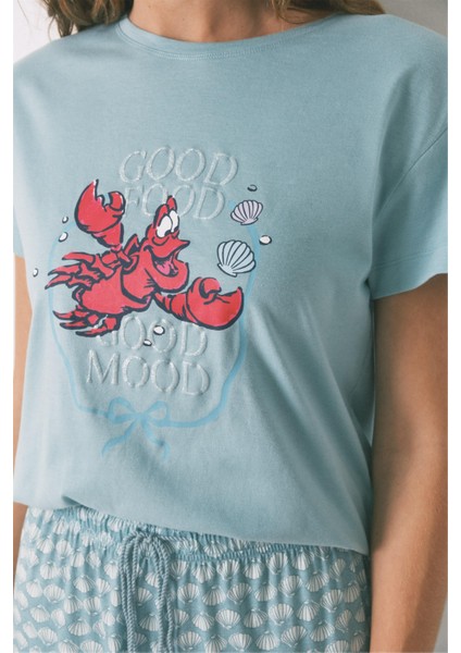 Çizgi Desenli Pamuklu Pijamam Takımı fiyatları