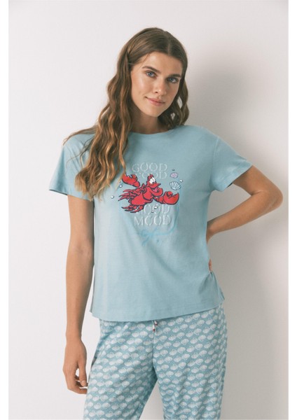 Çizgi Desenli Pamuklu Pijamam Takımı modelleri