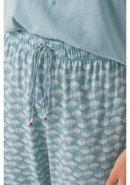 Çizgi Desenli Pamuklu Pijamam Takımı indirimleri