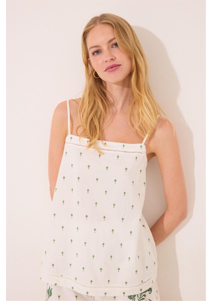 Askılı Şortlu Pijama Takımı