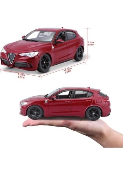 Bburago 21086 1:24 Alfa Romeo Stelvio Model Araba Bordo modelleri