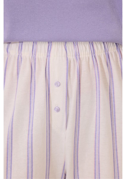 Kısa Kollu Uzun Pantolonlu Pijama Takımı fırsatları