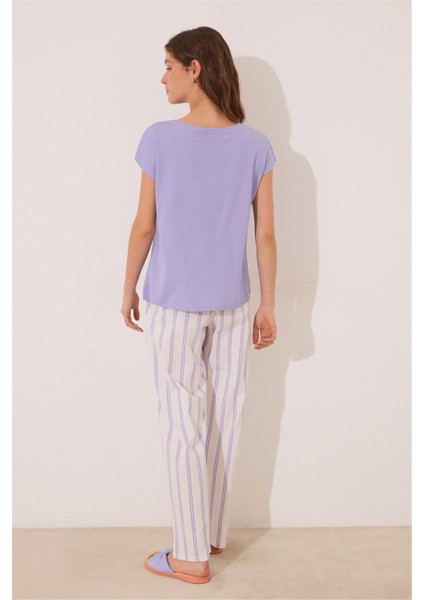 Kısa Kollu Uzun Pantolonlu Pijama Takımı indirimleri