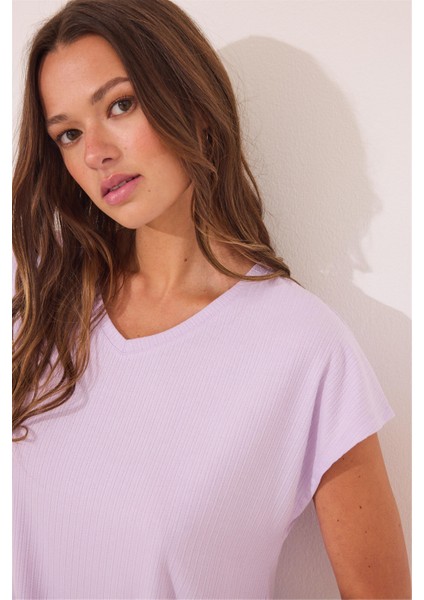 Mor Pijama Takımı