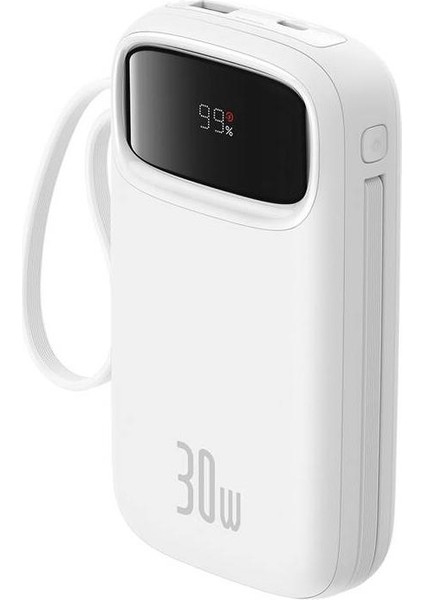 Qpow2 Powerbank 30W 10.000 Mah Beyaz