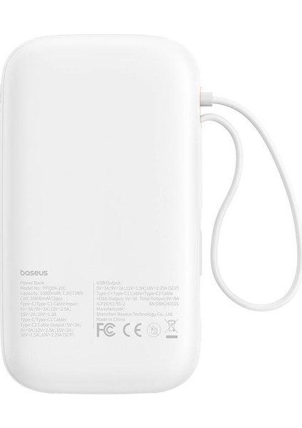 Qpow2 Powerbank 30W 10.000 Mah Beyaz fırsatları