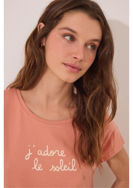 Turuncu Kısa Kollu Şortlu Pijama Takımı fırsatları