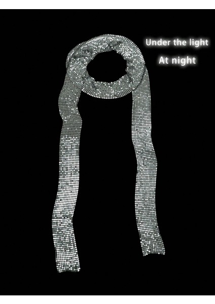 Flar Taşlı Zincir Taşlı Metalik Şık Uzun Choker Yaka Aksesuar – Parti & Gece Kombin Tamamlayıcı indirimleri