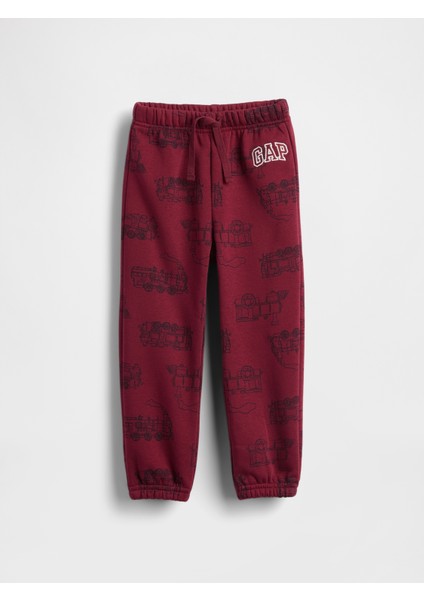Erkek Bebek Kırmızı Relaxed Gap Logo Pull-On Jogger Eşofman Altı