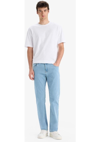 Sergio Regular Fit Normal Kalıp Normal Bel Boru Paça Jean Pantolon E7268AX25SM