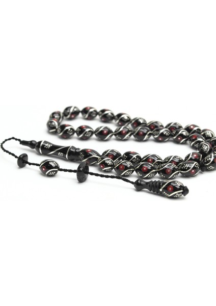 Oltu Taşı Beyzi Model Çeşmi Kırmızı Işleme Tespih fırsatları