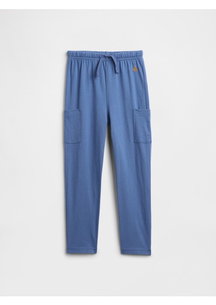 Erkek Bebek Mavi Brannan Bear Detaylı Pull-On Kargo Jogger Eşofman Altı