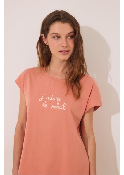 Turuncu Kısa Kollu Pijama Takımı fiyatları