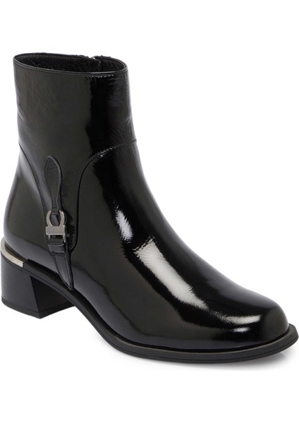 Siyah Rugan Deri Kadın Klasik Bot - K24K1BT67659-A07
