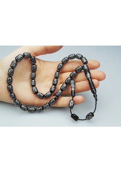 Oltu Taşı Koç Başı Model Tespih