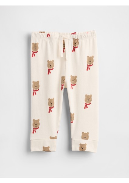 Bebek Beyaz First Favorites Organik Pamuk Pull-On Pantolon