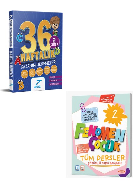 F.ç 2 Tüm Dersler Soru Bankası (Çözümlü)+36 Haftalık Denemeler Seti(2 Kitap )