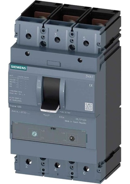 TM220-100A ,3-FAZ/100A/36KA %70 Ayarlı Termik Şalter