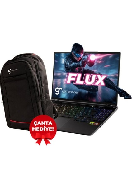 FLUX GR16 Intel Core i9-14900HX 64GB DDR5 4TB SSD RTX 5070 8GB 115W 16 inç 2.5K QHD+ 300Hz FreeDos Gaming Laptop fiyatları