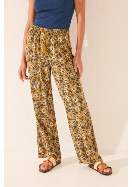 Kadın Çiçek Desenli Pijama Altı modelleri