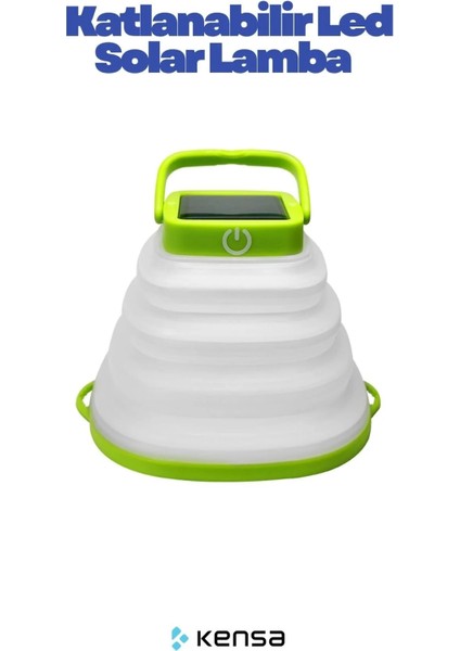 Katlanabilir Solar LED Lamba – Taşınabilir Kamp Işığı, Su Geçirmez, Şarjlı, Acil Durum Outdoor