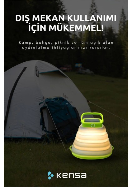 Katlanabilir Solar LED Lamba – Taşınabilir Kamp Işığı, Su Geçirmez, Şarjlı, Acil Durum Outdoor modelleri