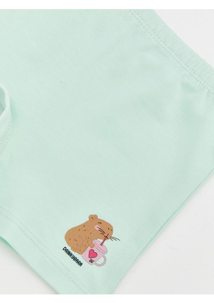 Yeni Sezon Baskılı Kız Çocuk Boxer modelleri