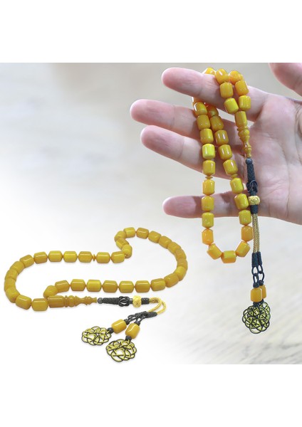 1000 Ayar Gümüş Özel Kazaz Püsküllü Sistemli Kapsül Kesim Sarı Beyaz Katalin Tesbih fiyatları