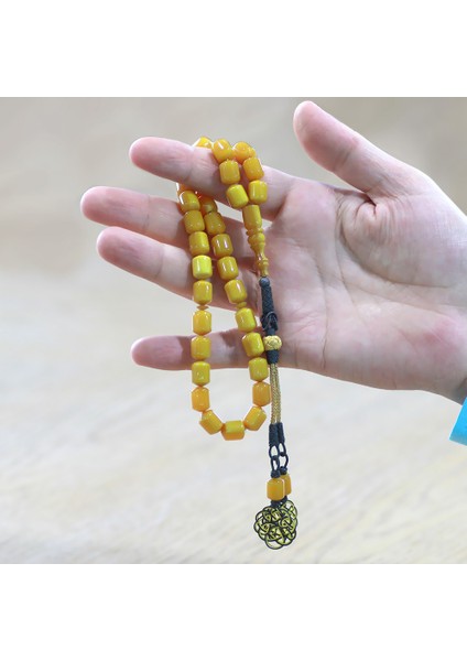 1000 Ayar Gümüş Özel Kazaz Püsküllü Sistemli Kapsül Kesim Sarı Beyaz Katalin Tesbih modelleri