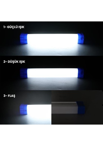 T515 17CM 20W Çubuk Portatif LED Işıldak Şarjlı Tüp Lamba 800MAH fiyatları