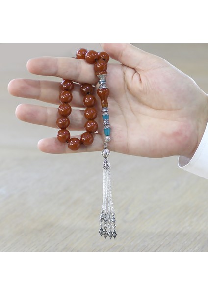 Kararmaz Metal Püsküllü Alpaka Nakkaş Imameli Turuncu Sıkma Kehribar Efe Tesbih Küre Kesim modelleri