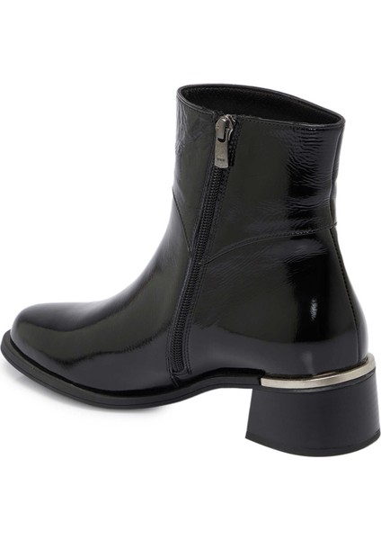 Siyah Rugan Deri Kadın Klasik Bot - K24K1BT67659-A07 fiyatları