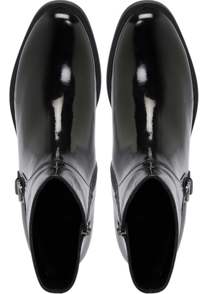 Siyah Rugan Deri Kadın Klasik Bot - K24K1BT67659-A07 indirimleri