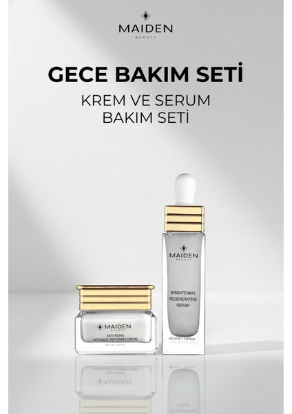 Gece Bakım Seti, Yenileyici, Besleyici, Anti-Aging Etkili, Yoğun Onarıcı Bakım Kremi