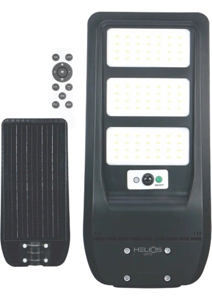 Hs 3865 300W Güneş Enerjili Solar Sokak Lambası Kumandalı/hareket Sensörlü/parlaklık ve Zaman Ayarlı fırsatları