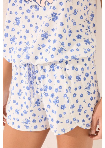 Malfada Baskılı Kolsuz Şortlu Pijama Takımı fiyatları