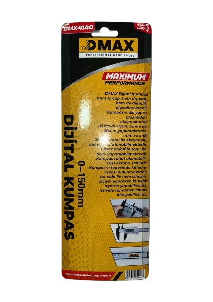 Dijital Kumpas Extra Güçlü 0,150MM Renk Sarı fiyatları