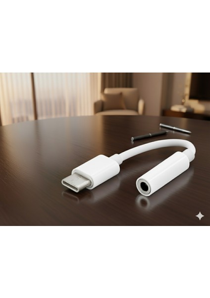 iphone Typc 15+16+17 ile Uyumlu Kulaklık Çevirici Aux 3.5mm Dönüştürücü Adaptör Type-C ile Uyumlu 1 Adet indirimleri