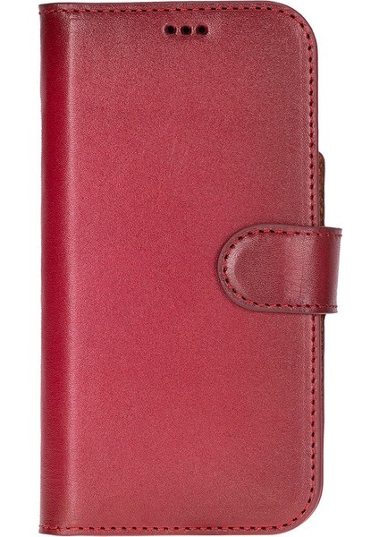 iPhone 17 Çıkarılabilir Deri Cüzdan Kılıf -Kırmızı fırsatları