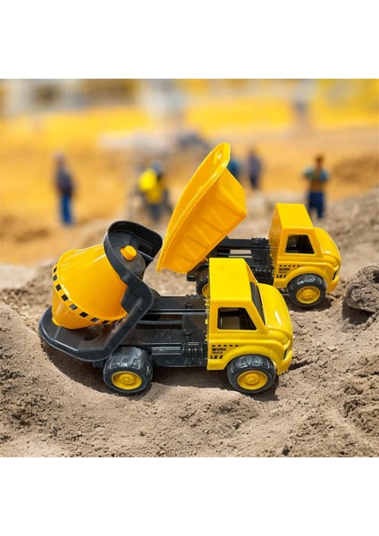 King Ikili Inşaat Seti Kamyon ve Buldozer