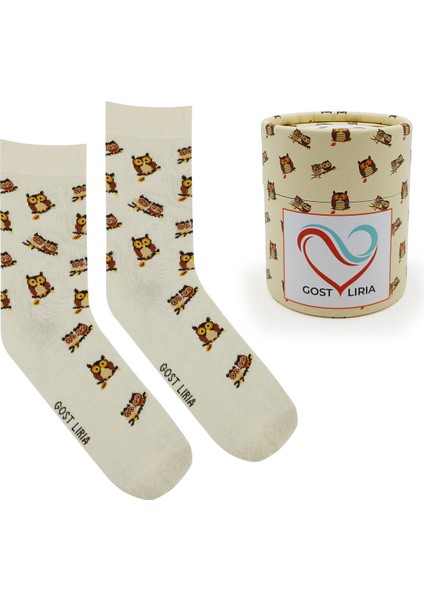 I Love Owl Socks – Desenli Unisex Soket Çorap