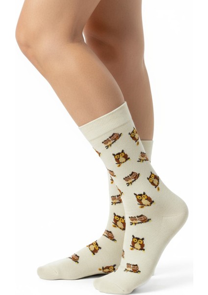 I Love Owl Socks – Desenli Unisex Soket Çorap