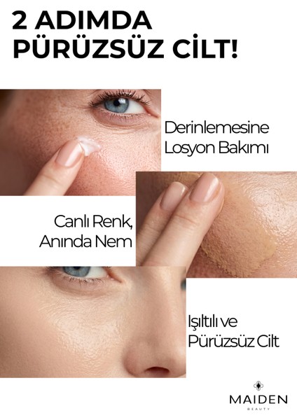 Leke Bakım Seti, Cilt Tonu Esitleyici, Renkli Nemlendirici & Aydınlaticı, Yoğun Nemlendirici Losyon fırsatları